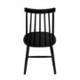 Black Drop Leaf Dining Table Set with 2 Black Spindle Back Chairs - Seats 2 - Olsen