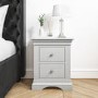 Grey 4 Piece Bedroom Furniture Set - Olivia