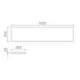 ONLY OPENED - 1200mm White Toilet and Sink Unit with Black Fittings - Ontario