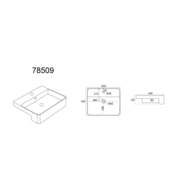 1200mm White Toilet and Sink Unit with Black Fittings - Ontario