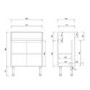 Grade A1 - 1200mm White Toilet and Sink Unit with Chrome Fittings - Ontario