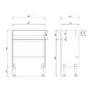 Grade A1 - 1200mm White Toilet and Sink Unit with Chrome Fittings - Ontario