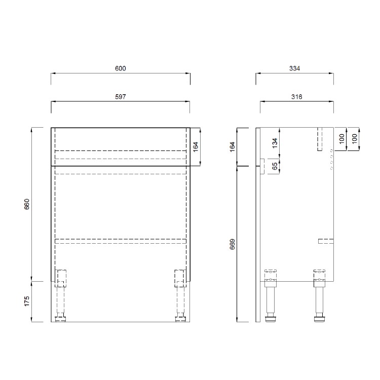 Grade A1 - 1200mm White Toilet and Sink Unit with Chrome Fittings - Ontario