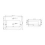 Grade A1 - 1200mm White Toilet and Sink Unit with Chrome Fittings - Ontario