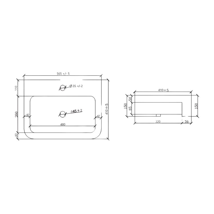 Grade A1 - 1200mm White Toilet and Sink Unit with Chrome Fittings - Ontario