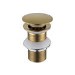 Brushed Brass Click Clack Unslotted Basin Waste - Arissa