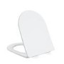 Fluted Wall Hung Rimless Toilet with Soft Close Seat, White Glass Sensor Flush Plate, 1168mm Frame & Cistern – Oregon