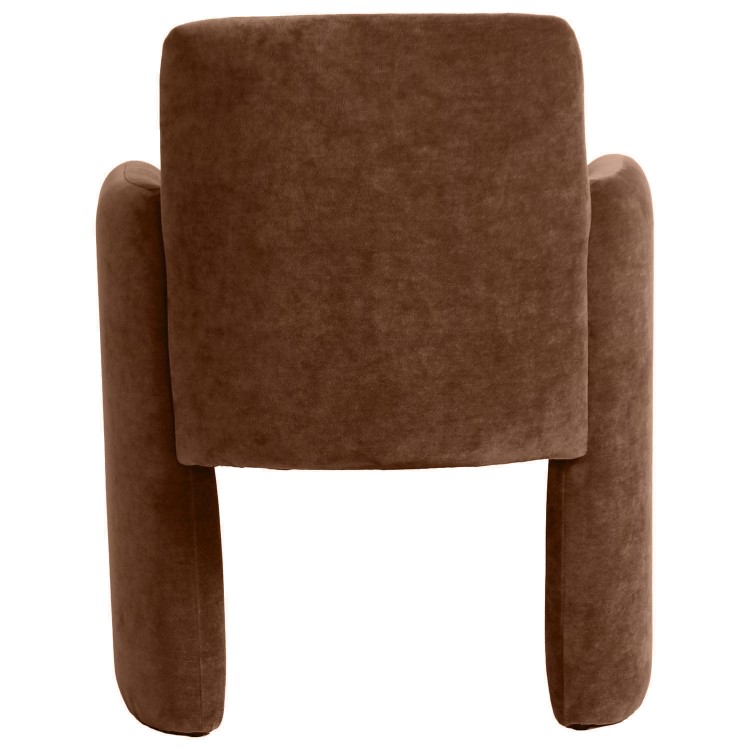 Set of 4 Rust Upholstered Dining Chairs - Mae