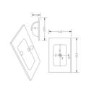 ALMOST PERFECT - 600mm Black Freestanding Vanity Unit with Basin - Palma