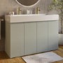 1200mm Green Freestanding Double Vanity Unit with Basin - Panama