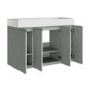 1200mm Green Freestanding Double Vanity Unit with Basin - Panama