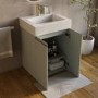 600mm Green Freestanding Vanity Unit with Basin - Panama