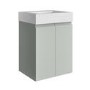 600mm Green Freestanding Vanity Unit with Basin - Panama