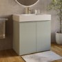 800mm Green Freestanding Vanity Unit with Basin - Panama