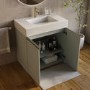 800mm Green Freestanding Vanity Unit with Basin - Panama