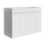 1200mm White Freestanding Double Vanity Unit with Basin - Panama