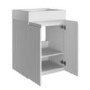 600mm White Freestanding Vanity Unit with Basin - Panama