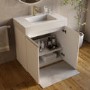 800mm White Freestanding Vanity Unit with Basin - Panama