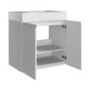 800mm White Freestanding Vanity Unit with Basin - Panama