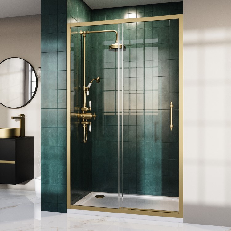 ALMOST PERFECT - Pavo Hinged Traditional Handle - Brushed Brass