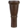 Set of 4 Dark Wood Seat Legs without Castors - Ramona