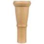 Set of 4 Light Oak Seat Legs without Castors - Ramona