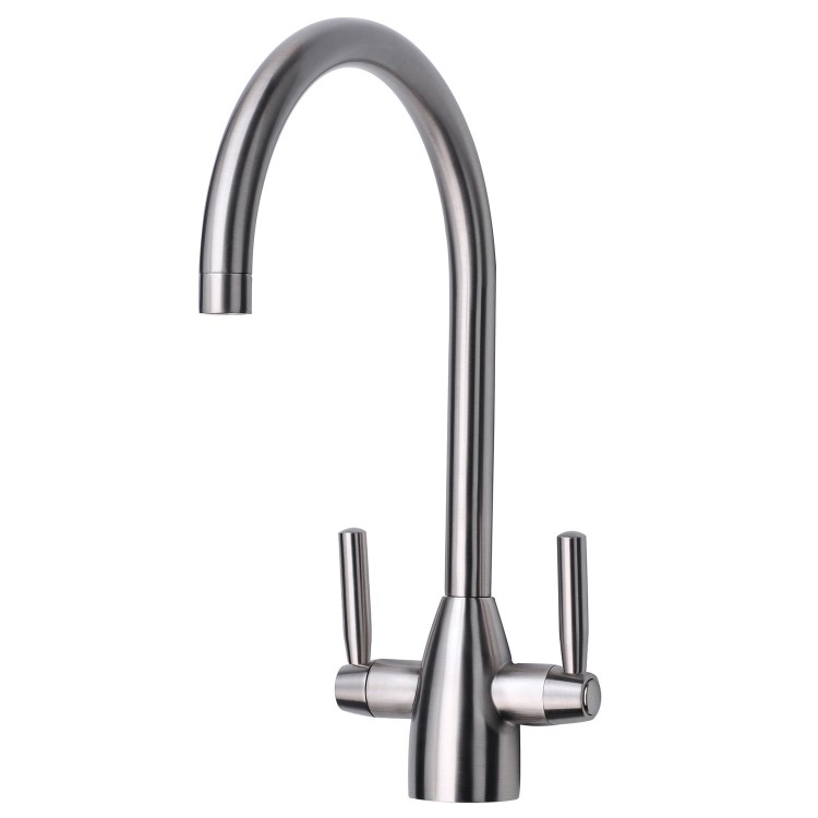 Stainless Steel 1 Bowl Sink & Double Lever Mixer Tap Pack