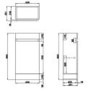 410mm Beige Freestanding Cloakroom Vanity Unit with Basin - Pendle