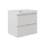 ONLY OPENED - 600mm Beige Wall Hung Vanity Unit with Basin - Pendle