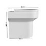 ALMOST PERFECT - Back to Wall Rimless Comfort Height Toilet with Soft Close Seat - Pendle