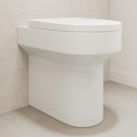 ALMOST PERFECT - Back to Wall Rimless Comfort Height Toilet with Soft Close Seat - Pendle