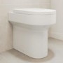 ALMOST PERFECT - Back to Wall Rimless Comfort Height Toilet with Soft Close Seat - Pendle