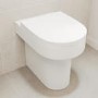 ALMOST PERFECT - Back to Wall Rimless Comfort Height Toilet with Soft Close Seat - Pendle