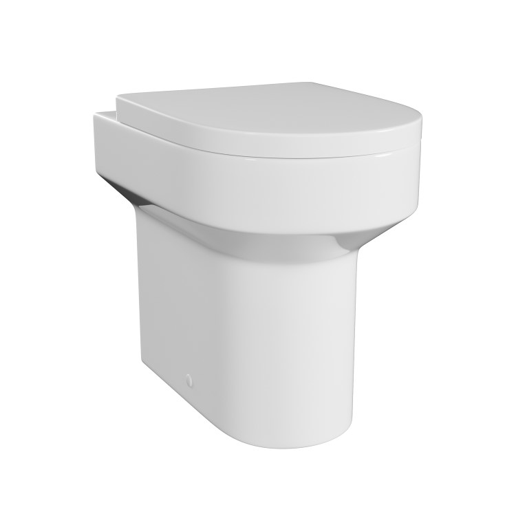 ALMOST PERFECT - Back to Wall Rimless Comfort Height Toilet with Soft Close Seat - Pendle