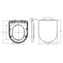 ALMOST PERFECT - Back to Wall Rimless Comfort Height Toilet with Soft Close Seat - Pendle
