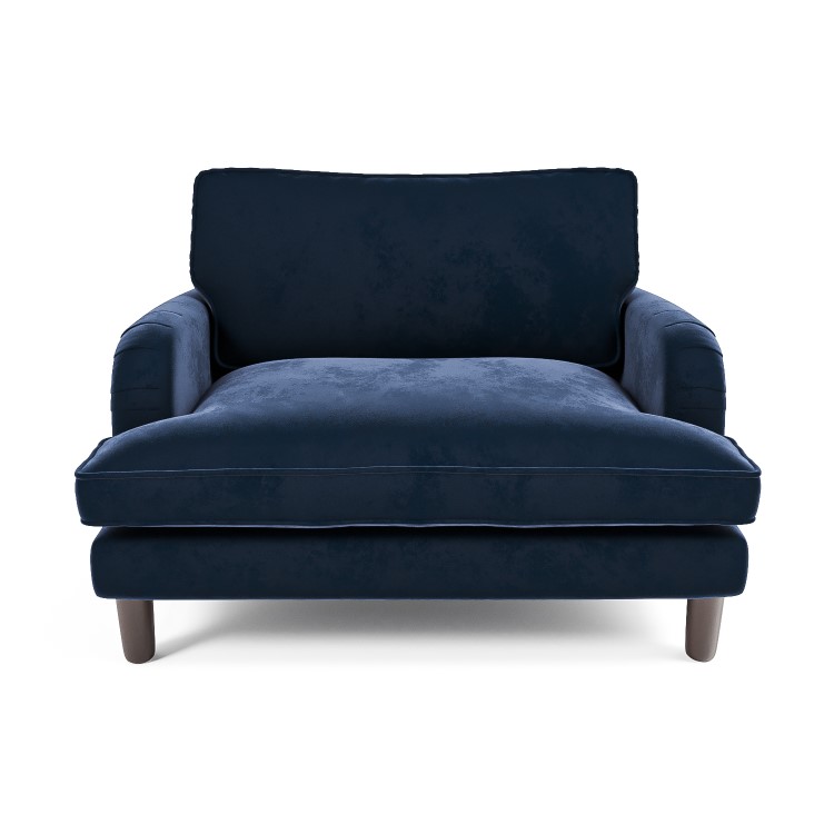 Payton Blue Velvet Pet Sofa - Suitable for Dogs & Cats