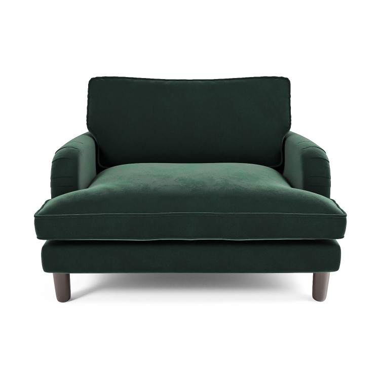 Payton Green Velvet Pet Sofa - Suitable for Dogs & Cats