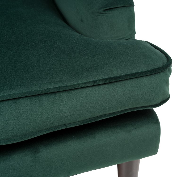 Payton Green Velvet Pet Sofa - Suitable for Dogs & Cats