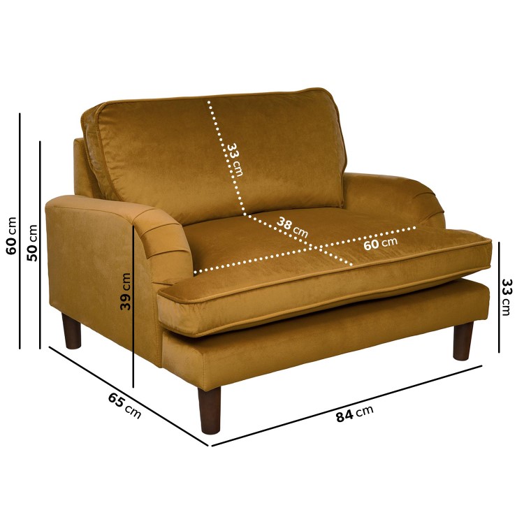 Payton Mustard Yellow Velvet Pet Sofa - Suitable for Dogs & Cats