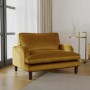 Payton Mustard Yellow Velvet Pet Sofa - Suitable for Dogs & Cats