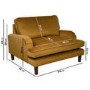 Payton Mustard Yellow Velvet Pet Sofa - Suitable for Dogs & Cats