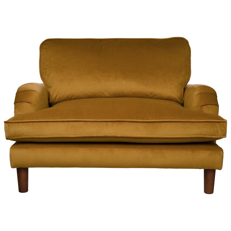 Payton Mustard Yellow Velvet Pet Sofa - Suitable for Dogs & Cats