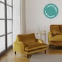 Payton Mustard Yellow Velvet Pet Sofa - Suitable for Dogs & Cats