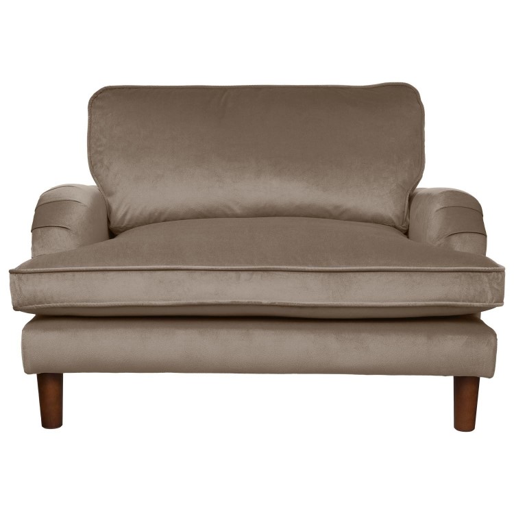 Beige Velvet Kids Armchair - Payton
