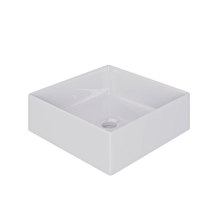 1200mm Black Wall Hung Double Countertop Vanity Unit with Basins and Shelf - Porto