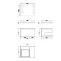 ONLY OPENED - 600mm Black Wall Hung Countertop Shelves - Porto
