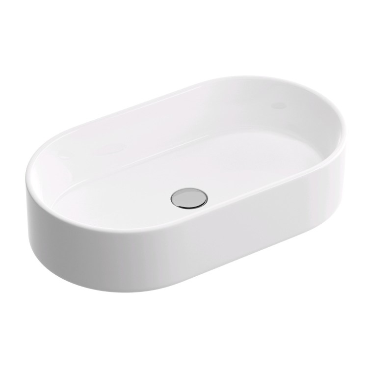 GRADE A1 - Round White Countertop Basin - Tennessee Range