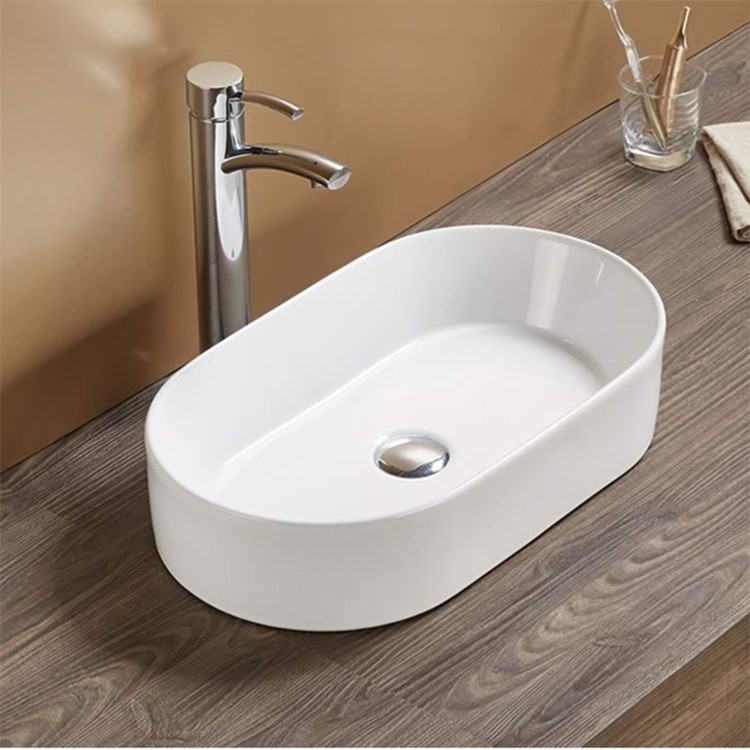 GRADE A1 - Round White Countertop Basin - Tennessee Range