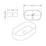 GRADE A1 - Round White Countertop Basin - Tennessee Range