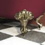 Burgundy Freestanding Single Ended Bath with Brass Feet 1670 x 740mm - Park Royal